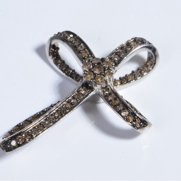 🌼Le Vian Cross 1.13 ct. t.w. Chocolate 1/6 ct. t.w. Nude Diamonds🍂 - Picture 2 of 5